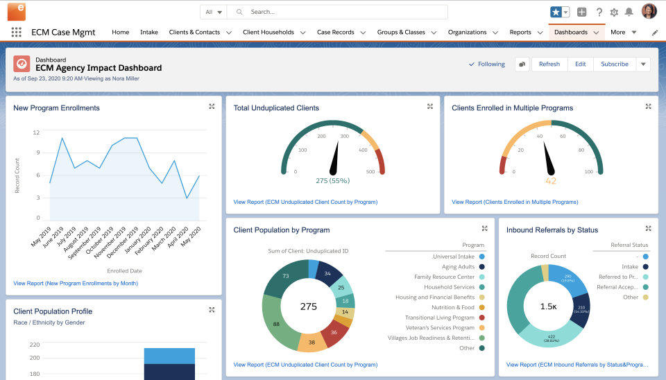 screenshot of Exponent Case Management